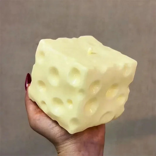 Big Cheese and Butter Stick Squishy Stress Toy Fidget ASMR Sensory Anti-Stress Gift
