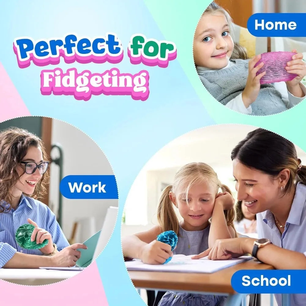 Squishy Multicolor Ice Ball – Stress Relief Fun!