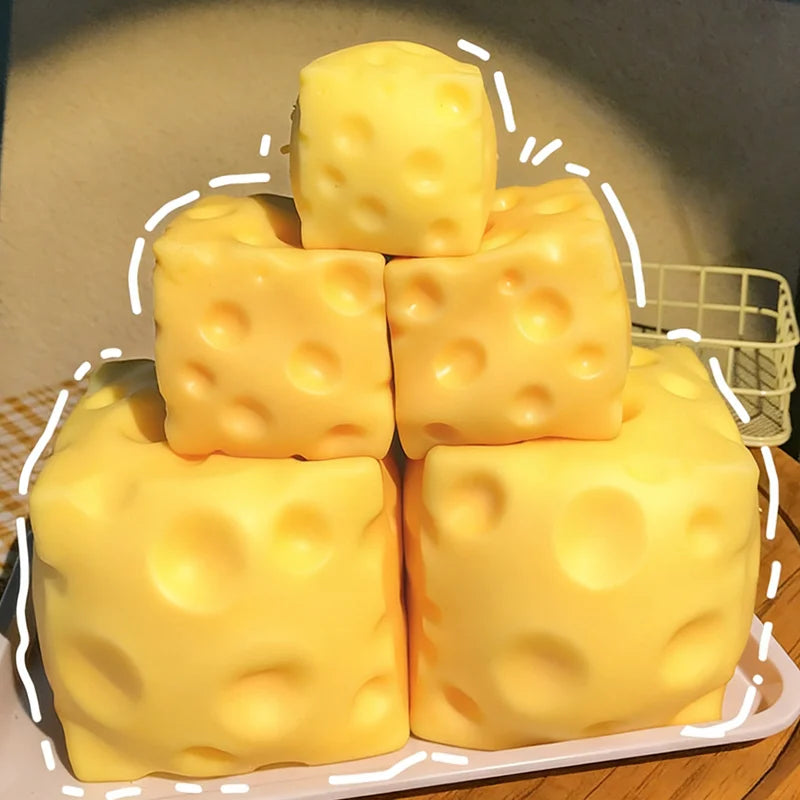 Different Sizes - Cheese Fidget Toy! (Orange Cheese Color)
