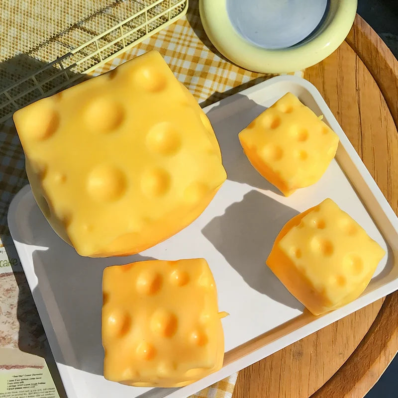 Different Sizes - Cheese Fidget Toy! (Orange Cheese Color)