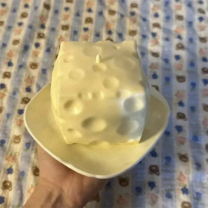 Big Cheese and Butter Stick Squishy Stress Toy Fidget ASMR Sensory Anti-Stress Gift